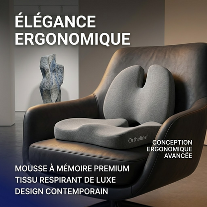 ORTHELINE™ – Coussin Orthopédique pour Coccyx et Dos