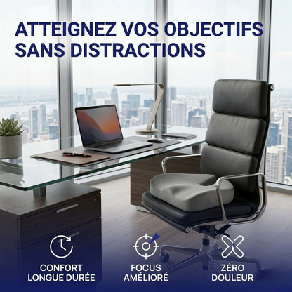 ORTHELINE™ – Coussin Orthopédique pour Coccyx et Dos