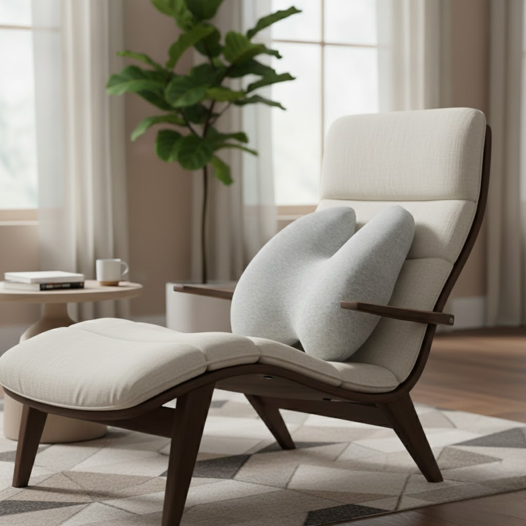 ORTHELINE™ – Coussin Orthopédique pour Coccyx et Dos