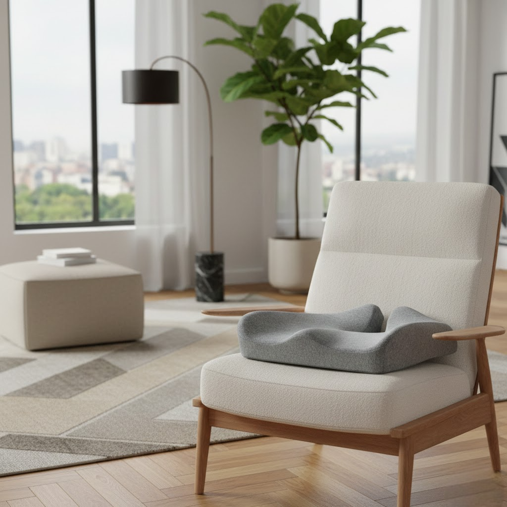 ORTHELINE™ – Coussin Orthopédique pour Coccyx et Dos